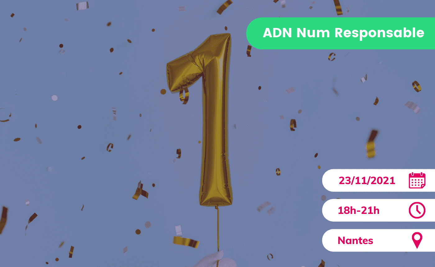 Ballon gonflable 1 an de la communauté Numérique Responsable