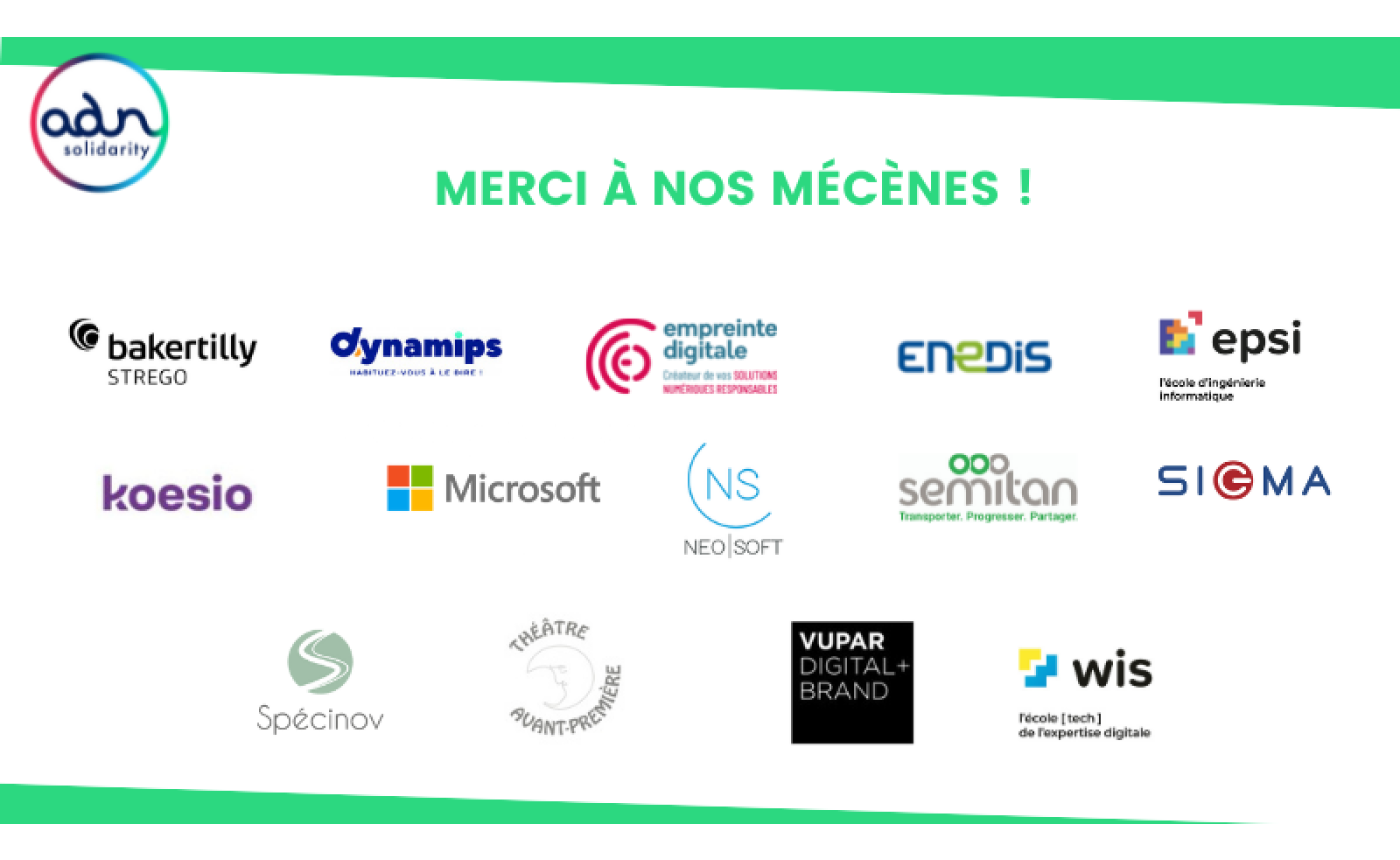 Mecenes Fonds de dotation ADN Solidarity