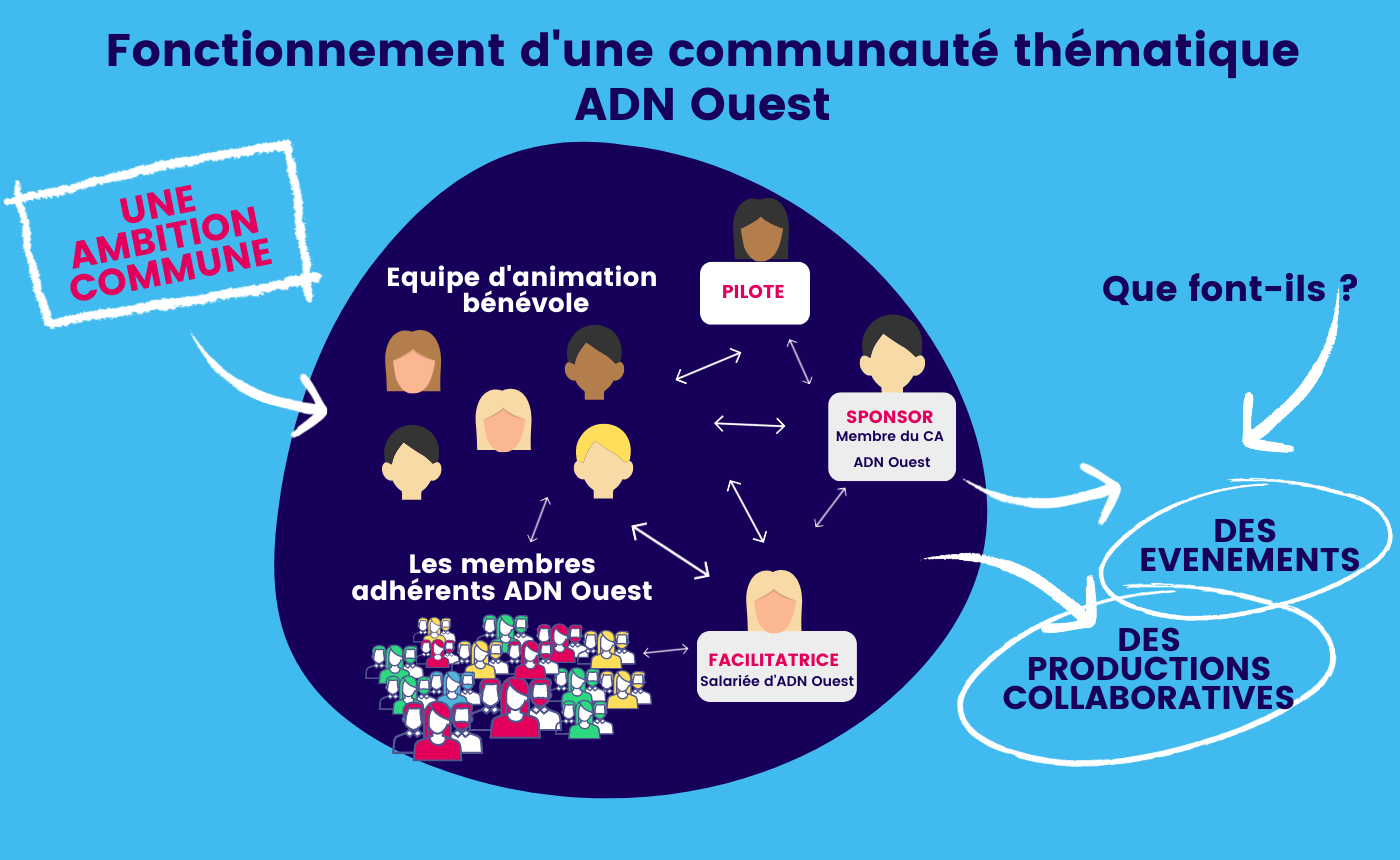 Fonctionnement d'une communauté ADN Ouest