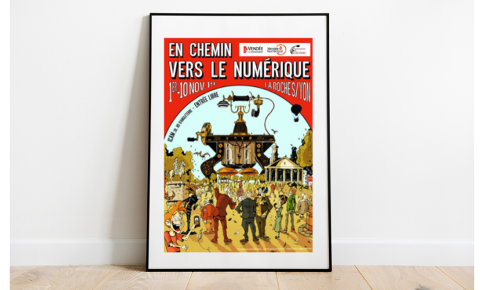 En chemin vers le numerique : visite privee de lexposition