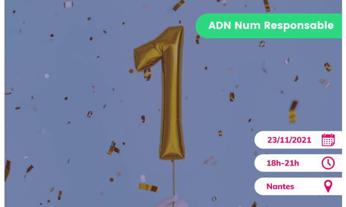 Ballon gonflable 1 an de la communaute Numerique Responsable