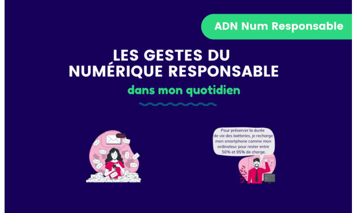 [Infographie] Les gestes du numerique responsable a adopter dans son quotidien