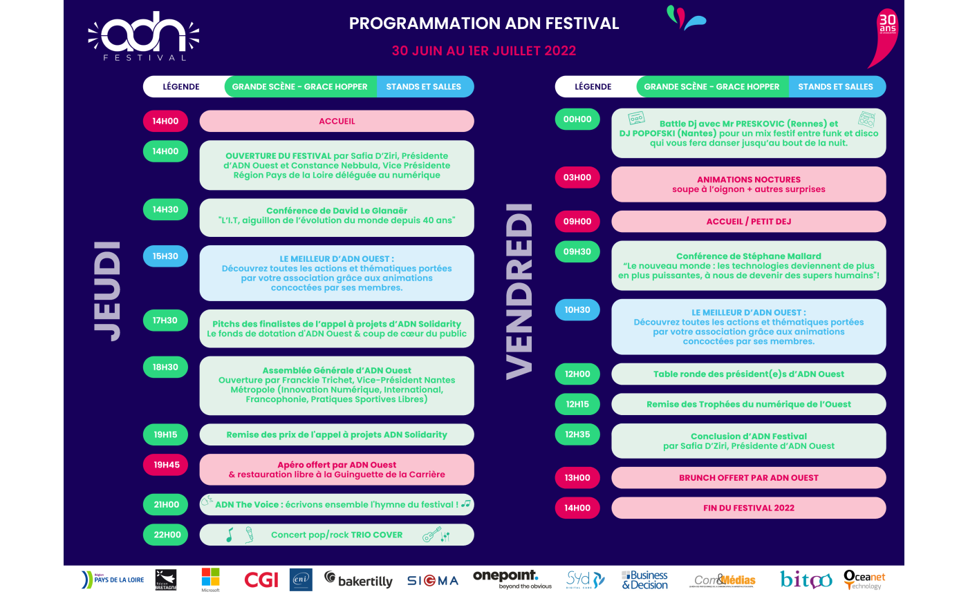 Programme complet ADN Festival 2022
