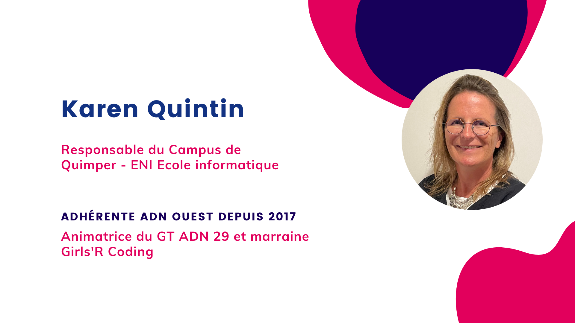 Karen Quintin, responsable du campus de Quimper chez ENI Ecole informatique